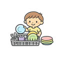 Unload Dishes AM